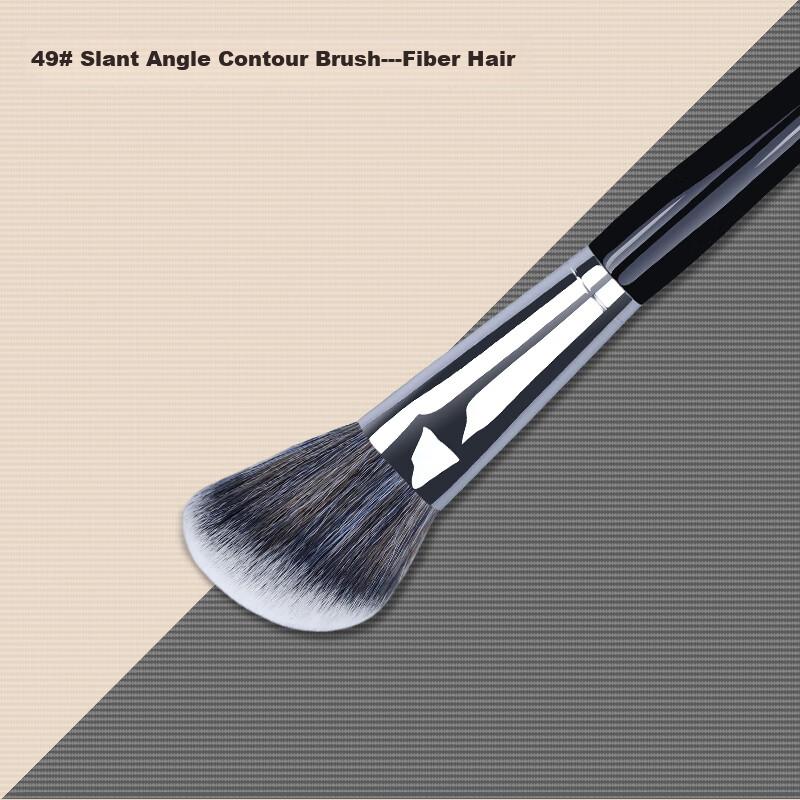 AOLANLA Slanted Contour Brush, No. 49 Multifunctional Blending Brush, Makeup Tools with Dust-Proof Cap, 1 pack