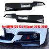 1 Pair Glossy Black/Carbon Fiber Look Car Front Bumper Lip Splitter Canards Spoiler Fit for BMW 3 Series F30 F31 M Sport 2012-2019