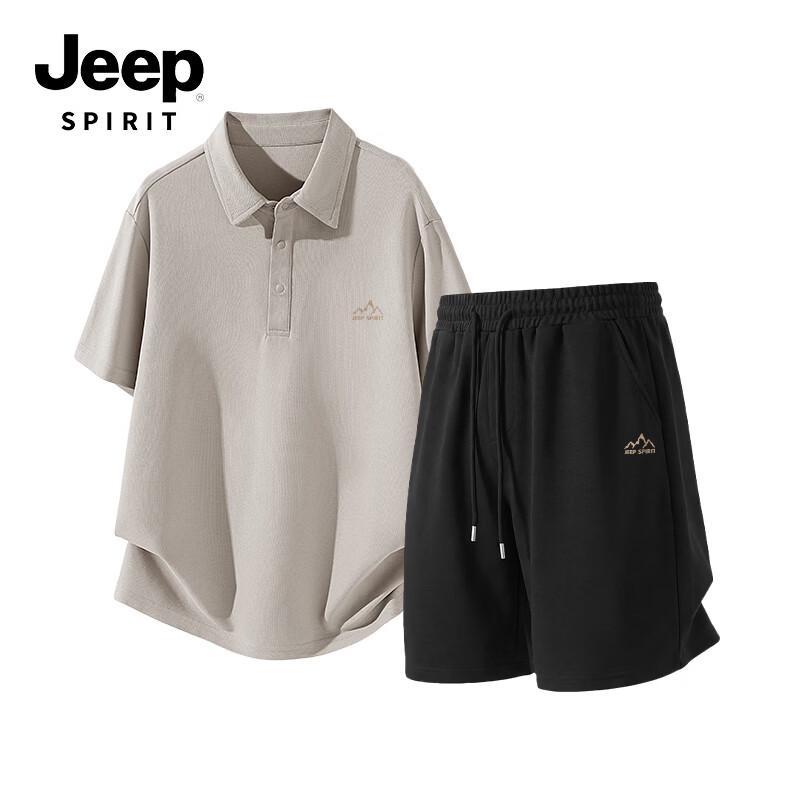 Мужской повседневный комплект: пуловер и шорты-бермуды JEEP SPIRIT