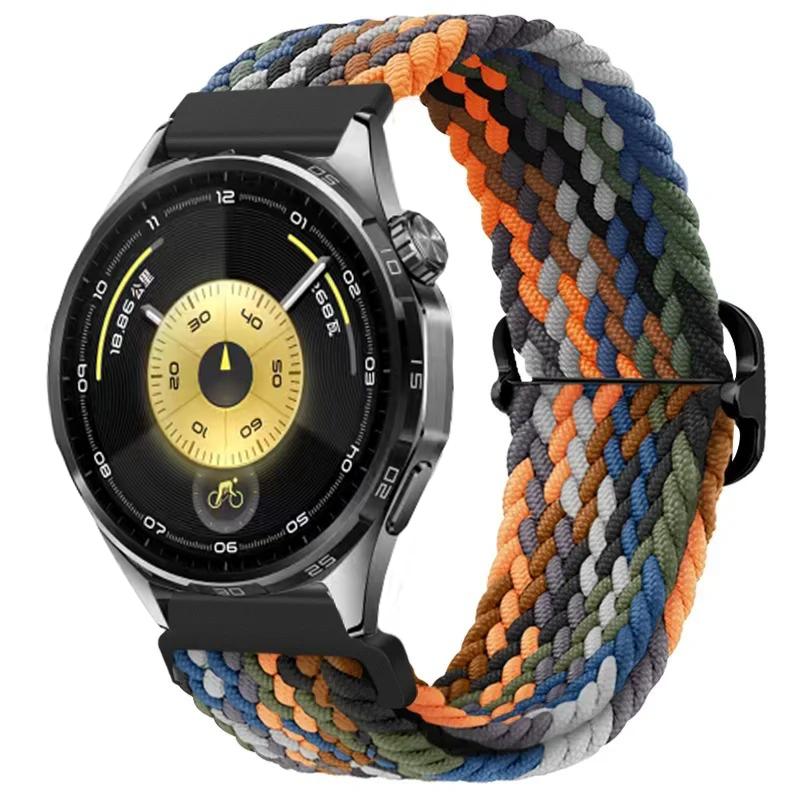 Нейлоновый плетеный ремешок 20/22 мм для Huawei Watch 5 4 3 GT6 Pro GT6-5-4-3 46 мм Эластичный браслет для Amazfit Active 2 Bip 6 Balance 2