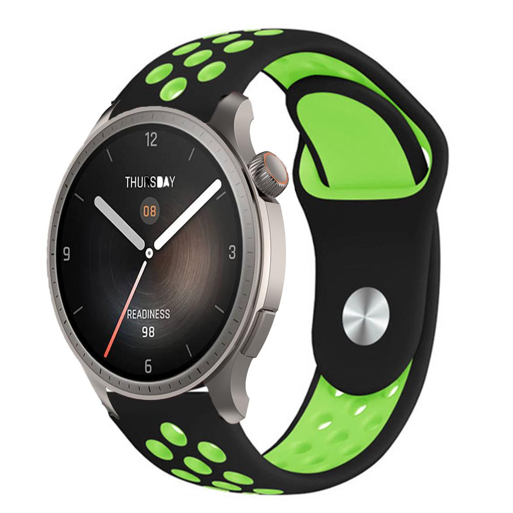 Силиконовый ремешок 20/22 мм для Amazfit Balance 2 1 Дышащий браслет для Amazfit Bip 6 5/GTR 47 мм/GTR 4 3 Pro/GTS 4/Active 2