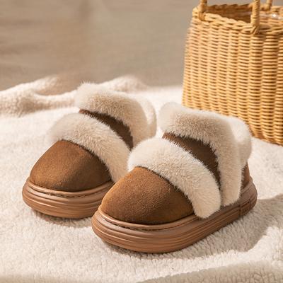 Детские зимние ботинки из цельного хлопка