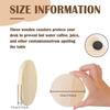 6pcs/set New Household Supply Convenience Unfinished Wood Coasters Round Blank Slices for DIY Architectural Models Drawing Paint