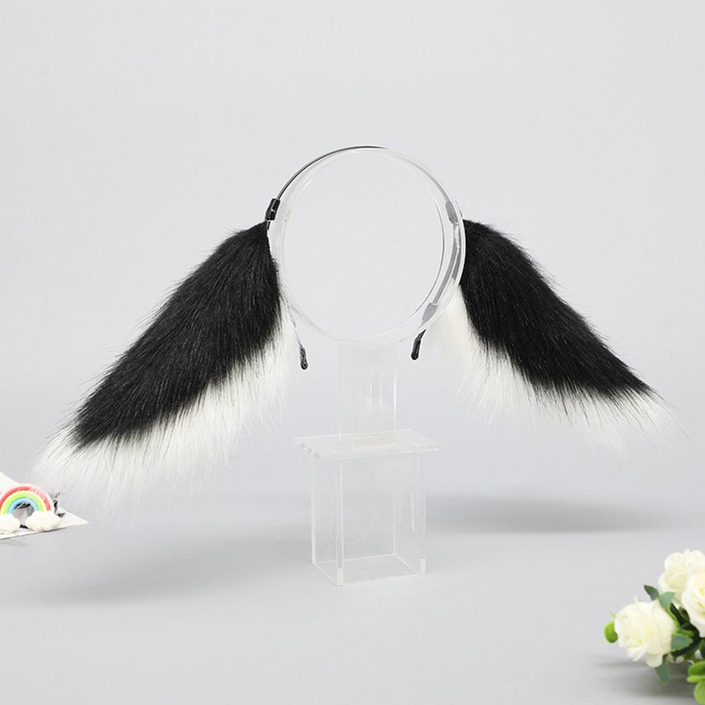 Плюшевый обруч для волос с висячими ушами, ролевой костюм аниме-персонажа, головной убор на Хэллоуин, женский сценический обруч для волос, реквизит для вечеринок