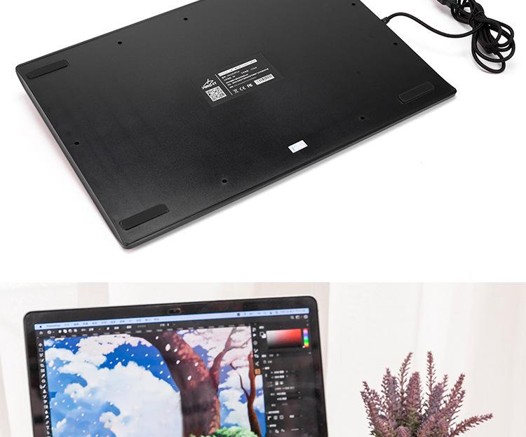 VINSA Wencai Hand-Painted Graphics Tablet with Passive Pen for Mobile Phone & Computer Drawing