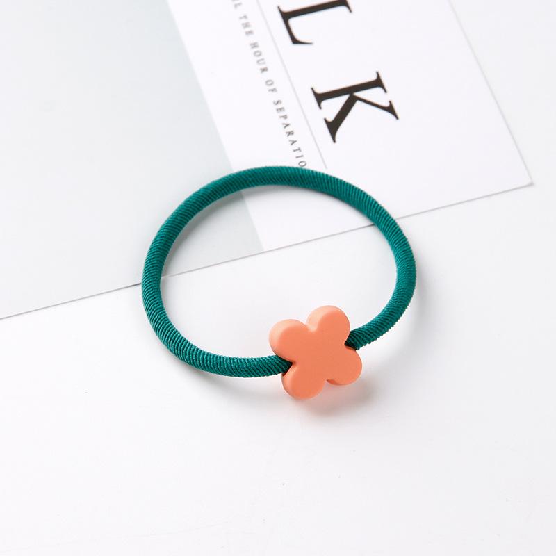 Высокоэластичные резинки для волос в форме сердца, медведя, круглой формы для женщин, резинка для волос, детские, детские, милые, конфетных цветов, ободки для волос, аксессуары для волос