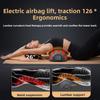 Electric Airbag Massage Pillow for Neck and Waist with Vibration Heat Air Pressure Four Buttons 2500mAh Battery