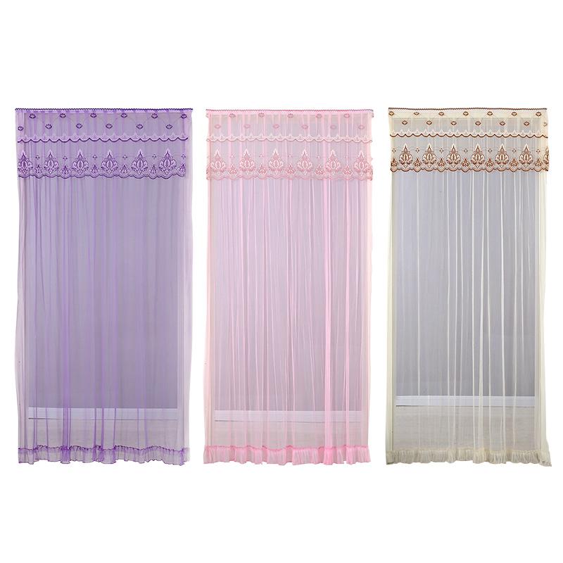 1 шт., кружевная отделка, дверная сетка, защита от комаров, кружевная дверная занавеска, дверные сетки, летние летние насекомые для спальни