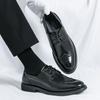 Brogue Men's Formal Leather Shoes Trendy Youth Design Style Outdoor Leisure Business Party Daily Office Wedding Shoes 38-46