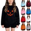 Boys Girls Child Fashion Daily Versatile Casual Crewneck Sweatshirts Daily Long Sleeve Patchwork Top Sweatshirts