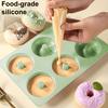 Силиконовая форма для пончиков для кексов, 6 чашек, форма для десерта, антипригарная форма для выпечки пончиков, кондитерских изделий, шоколадного торта, десертов, посуды для выпечки своими руками