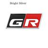 3D Metal GR Sport Logo Car Front Hood Grille Emblem AGSDGH7 Badge Auto Side Fender Decal Sticker for Toyota HV YARiS RZ RC RS Prius