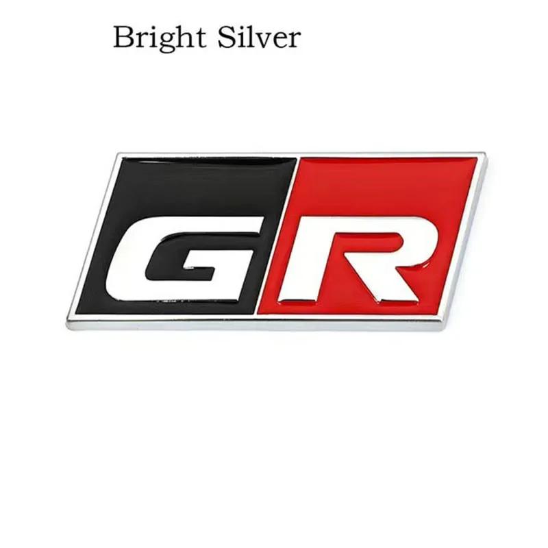 3D Metal GR Sport Logo Car Front Hood Grille Emblem AGSDGH7 Badge Auto Side Fender Decal Sticker for Toyota HV YARiS RZ RC RS Prius