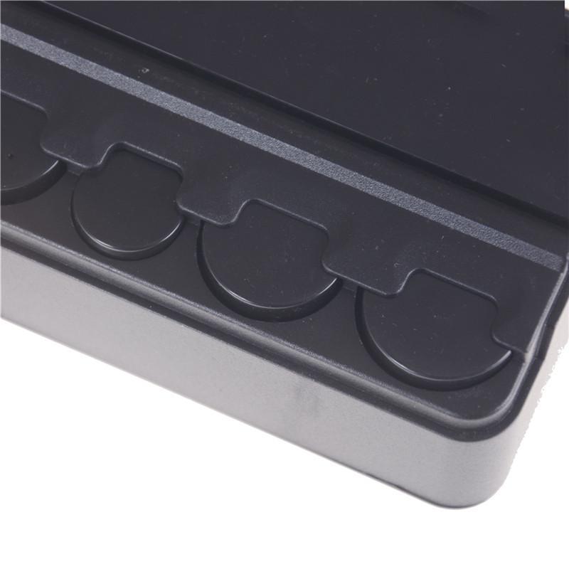 Coin Changer Dispenser Plastic Coin Storage Box Wallet Organizer Holder