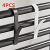 4PCS Bathroom Hanger Clips Heated Towel Radiator Rail Hook Holder Multifunction Drying Rack Hook Towel Clothes Storage Hanger
