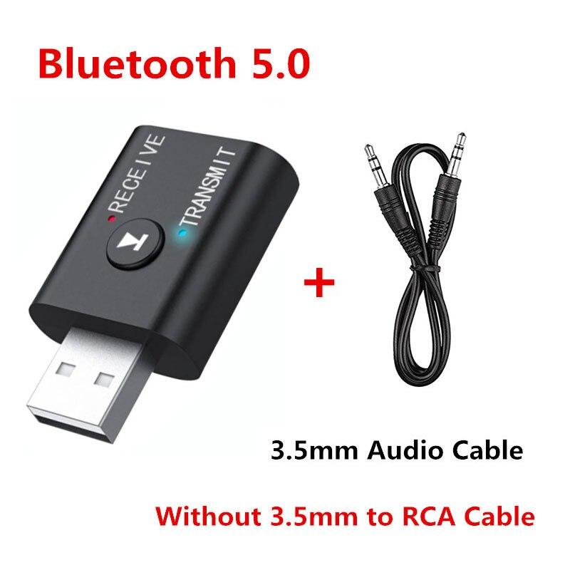 Bluetooth 5,0 аудиопередатчик приемник 3,5 мм разъем AUX RCA USB-ключ стерео беспроводной адаптер для ТВ автомобильный комплект динамик наушники
