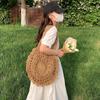 Straw Knitting Beach Bag for Women Handmade Bohemia Style Shoulder Handbags