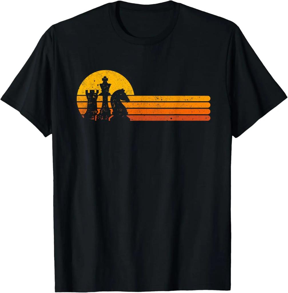 Забавная шахматная периодическая таблица Настольная игра Игрок Графическая футболка Мужчины Женщины Рождественская футболка с коротким рукавом Унисекс Свободная одежда