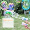 Angel Wings Bubble Machine with Mini Fan 3 In 1 Magic Bubble In Bubble Gun Soap Water Bubble Maker for Kids Summer Outdoor Toy