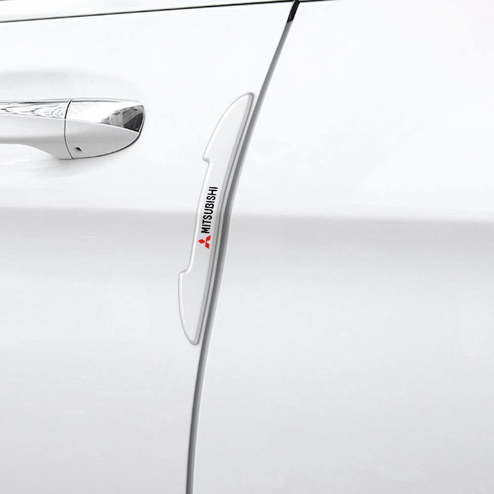 Прозрачные защитные полоски-наклейки на двери автомобиля, защитные накладки на боковые кромки для MITSUBISHI Ralliart Outlander Mirage Pajero