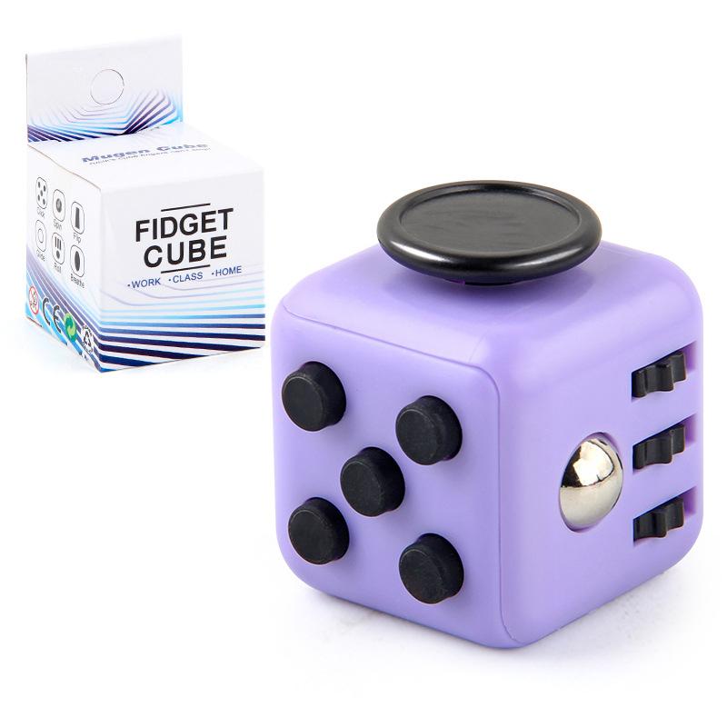 Mini Fidget Cube Toy Vinyl Desk Finger Toys Squeeze Fun Stress Reliever Antistress Stress Cube Toys