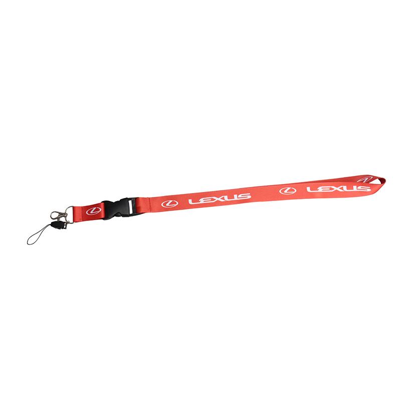 1pc Car Lanyard Straps Double-sided Logo Cell Phone Hanging Work Lanyard Car Keychain Auto Accessories Pendant Men Gift Key Ring