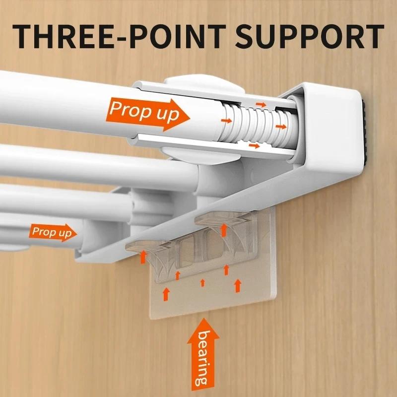 1шт выдвижной разделитель для шкафа, удобный дизайн для экономии места в шкафу, для хранения в общежитии