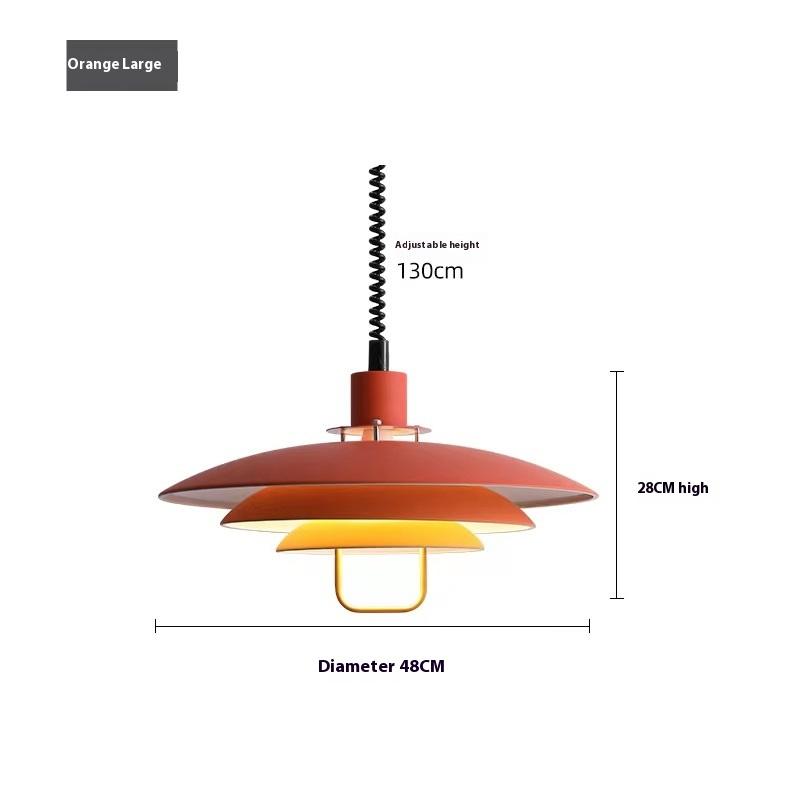Nordic Danish Primus дизайнерская гостиная ресторан бар многослойная круглая люстра foul с подвижным подъемным механизмом PH