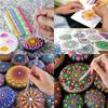 16PCS Mandala Dotting Tool Set For Painting Rocks Mandala Art & Ceramic Pottery Craft With Dotting Tool Acrylic Sticks Templates