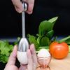 Stainless Steel Egg Opener Cracker Topper Separator Remover for Family Breakfast Egg Shell Remover Rust-Proof Egg Cutter