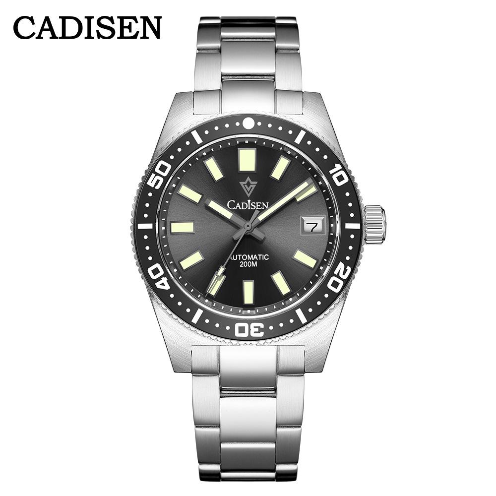 Cadisen 8207 Новые роскошные мужские часы высшего бренда с коробкой 200 м водонепроницаемые автоматические мужские механические часы