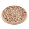 1pcs Natural Floral Wood Carved Flower Round Wood Corner Appliques Crafts Frame Wall Door Furniture Cabinet Decorative Figurine