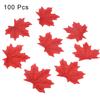 100шт искусственный клен реалистичный многофункциональный прочный красивый яркий лист для офиса