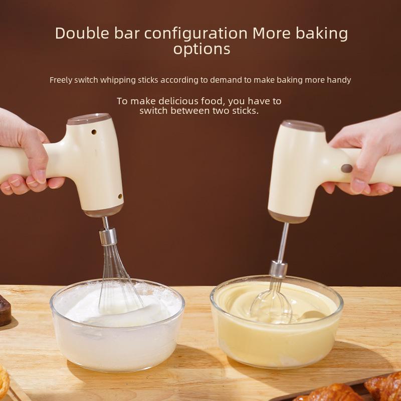 Мини портативный беспроводной электрический венчик для взбивания яиц: Автоматический венчик для взбивания сливок для выпечки