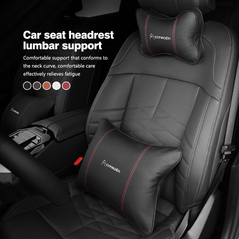 KDXF2 Car Seat Headrest Lumbar Support Spine Protect Neck Rest Cushion For Citroen C4 C3 C5 C1 C2 C6 VTS C4L DS3 DS4 DS5 Grand