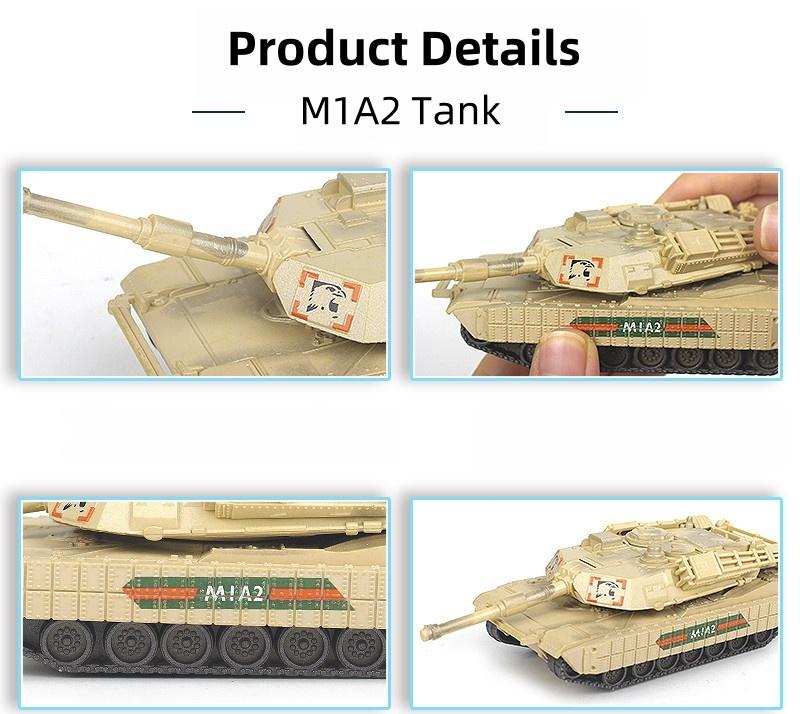 1:72 Творческая Военная Серия Американский Основной Боевой Танк M1A2 Модель Строительные Блоки DIY Собранные Кирпичики Игрушки Для Мальчиков Рождественские Подарки
