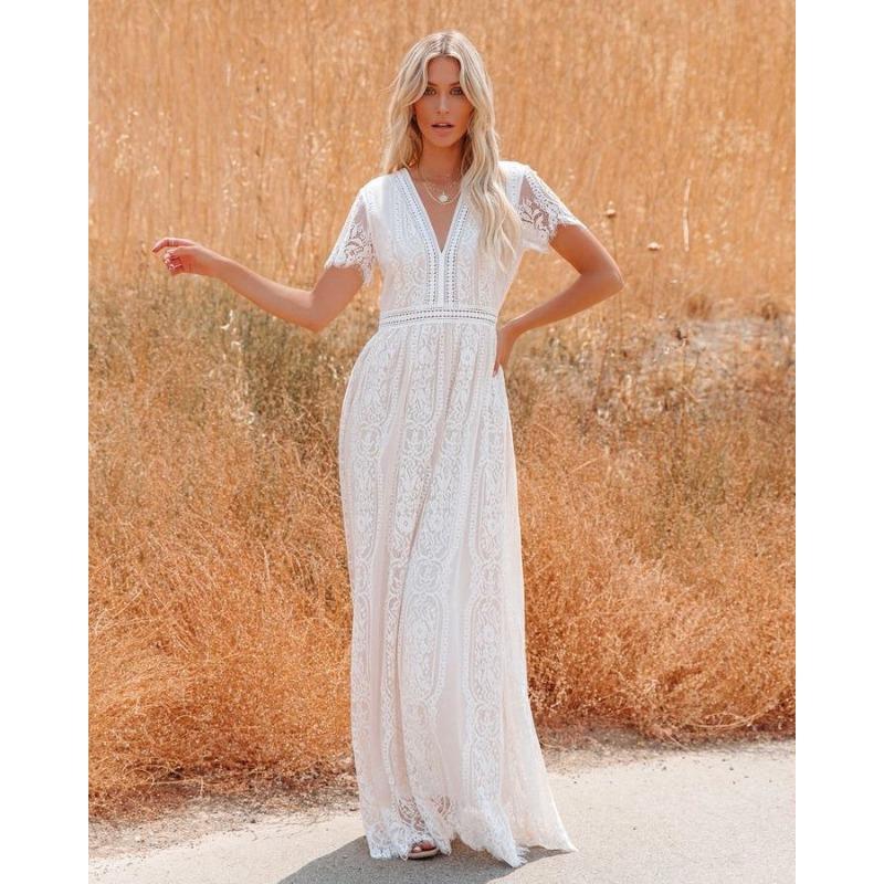 Женское платье Темперамент Элегантное тюлевое свадебное платье с глубоким V-образным вырезом Длинные платья Вечернее платье