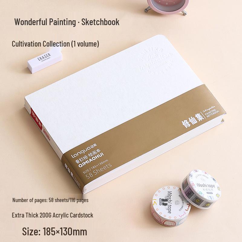 Синий Фрукт Арт Студент Зарисовки Журнал: Отрывные чистые страницы, Плотная акриловая карточка, Специально для маркеров