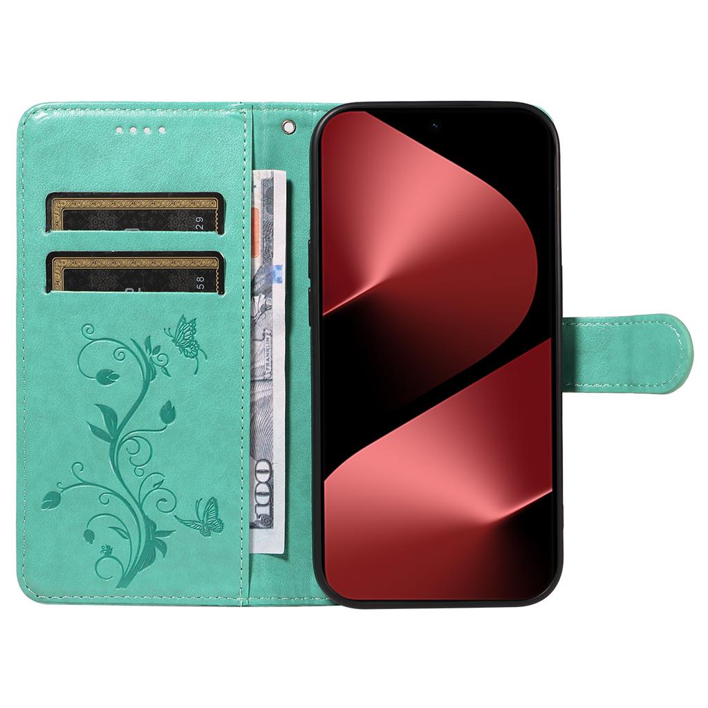 For Huawei Pura 80 Pro+/Huawei Pura 80 Pro PU Leather Cases Flower Pattern Wallet Stand Phone Cover with Strap