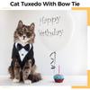Cat Tuxedo, Costume & Bow Tie Halloween Wedding Birthday Onesie