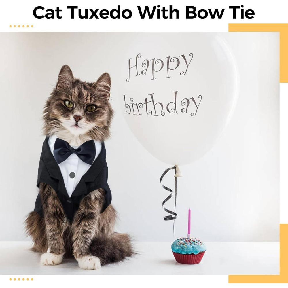 Cat Tuxedo, Costume & Bow Tie Halloween Wedding Birthday Onesie