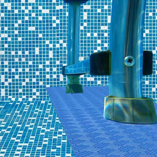 Ladder Pad Uneven Surface Widely Applicable Foldable Bendable Cuttable Non-slip PVC Swimming Pool Ladder Mat Home Use