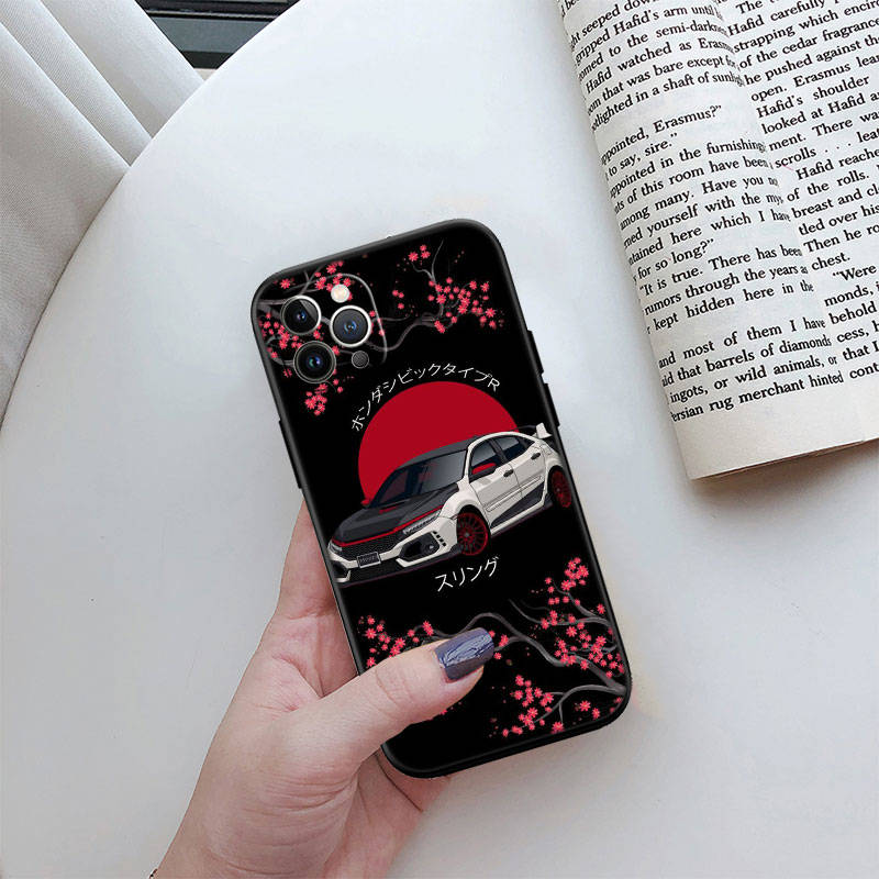 ED53 Supercar HKS JDM автомобильный чехол для телефона iPhone 6 6s 7 8 11 12 13 14 15 XS Pro Max XR X SE Samsung S20 S21 S22 S23 S24 FE Ultra Plus Lite S21S A55