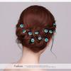 20pcs/set Women U-shaped Hair Fork Pin Crystal Rose Flower Hairclips Rhinestone Hair Stick Wedding Bridal Jewelry Headwear Gift