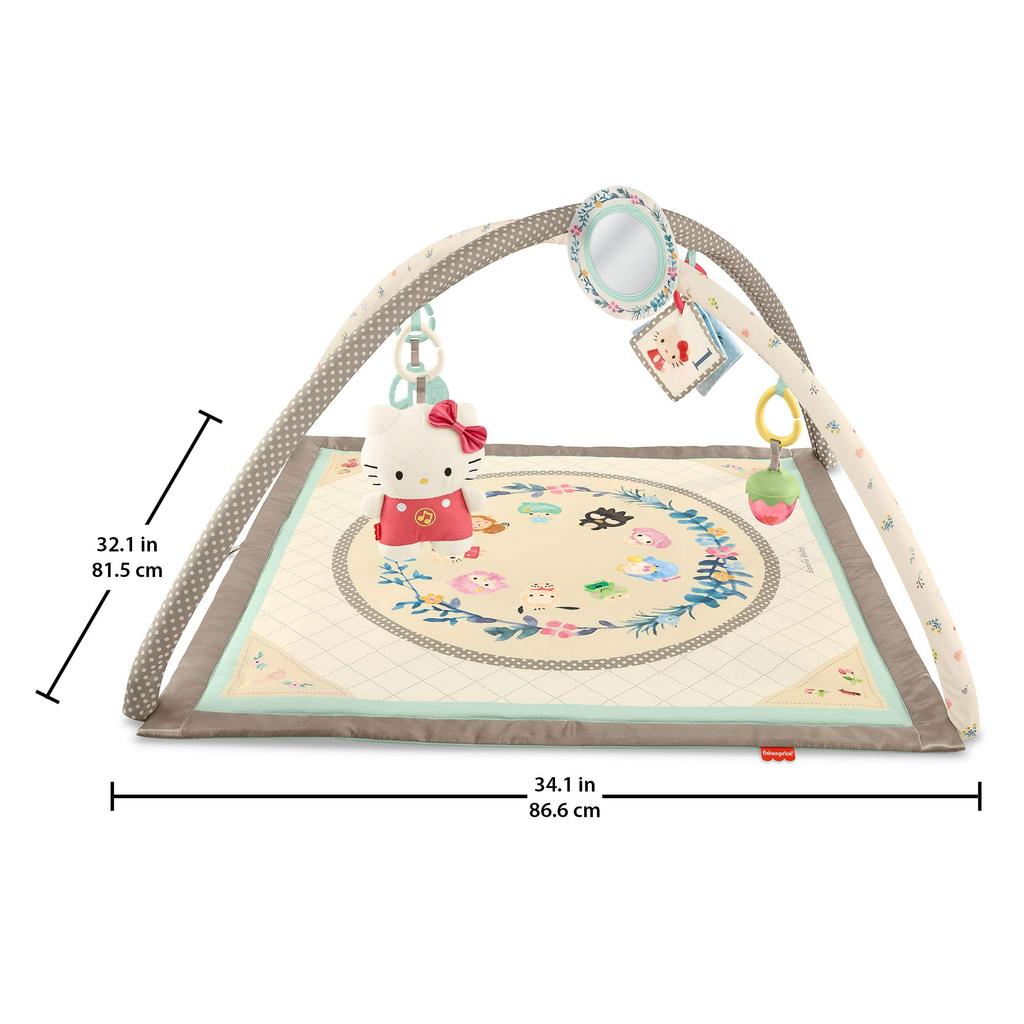 Fisher-Price Sanrio Baby Musical Deluxe Gym [Ages 0+] [Educational Toy] [Fabric Toy] GXC10