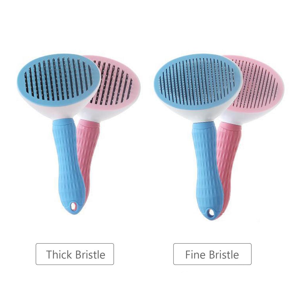 Pet Grooming Brush Dogs Brush Cat Brush Dog Slicker Brush Self Cleaning Brush Pet Shedding Tools Pet Comb for Dogs and Cat Gently Removes Loose