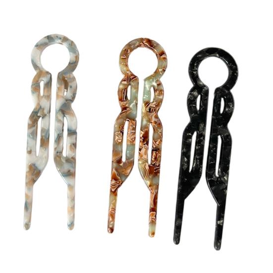 U-образная ацетатная заколка для волос, легкая, нескользящая, длинная, густая, шпилька для волос, французский пучок, аксессуары для волос для женщин и девочек