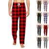 Men's Knitted Fashion Print Drawstring Casual Pants Pajama Pants