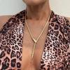 PuRui Gothic Gold Color Snakehead Snake Body Adjustable Flat Snake Necklace for Women Punk Neck Collarbone Chain Zircon New