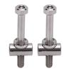 2pcs M5x40mm Ti Alloy Bike Seat Post Fixing Bolts Bike Seatpost Screws Cycling Accessories for Bike